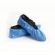 Protective Overshoe Disposable Foot Covers Anti - Skid Nonwoven Blue Color