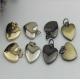 20mm Small love heart shape nickel color metal handbag hanging ornament