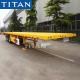 TITAN tri axle shipping container commercial flatbed trailer for sale