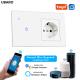 Square Switch And Outlet Combo App Remote Control Light Switch Outlet Combo