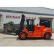 Orange Red Heavy Lift Forklift with 3000mm Mast Lifting Height