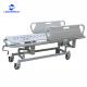 Economic Stainless Steel Multifunction Adjust Manual Transport Emergency Medical Patient Trolley Supplier