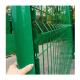 Steel Material Modern Stylish Gray/Green Color PVC Coated 3D Garden Fence for Outdoor