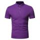 Pure Color Simple Breathable Business Casual Polo Short Sleeve 90% Polyester T Shirts