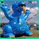 3m High Cute Blue Inflatable Dragon Cartoon For Giant Event , Event Inflatable Model