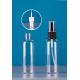 130Ml Clear Empty Plastic Bottles With Flip Top Cap, Refillable Cosmetic Spayer Containers for Toner, Lotion