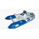 Blue Small Rib Boat 3.5m PVC Chemical Resistance With Sporty Wide Body Frame