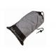 Black Polyester Mesh Drawstring Bag Eco Friendly Fashion For Travel Golf