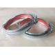 125mm Galvanized Pipe Repair Clamp Air Duct Quick Release Hose With Rubber