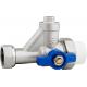 5202B Gas Stove Strainer Valve Brass Ball Valve DN20 for Heating System Return Water w/ PP-R Adapter x Flex. Female Nut