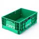 Customized Logo PP Collapsible Plastic Crate in EU for Fruit and Vegetable Storage