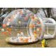 Inflatable Bubble Tent With 220V 110V Air Blower White Transparent Color For Outdoor Camping