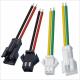 PA66 Nylon Custom Wire Harness JST 2.54mm SM 2Pin Male Female Connector For LED Lamp