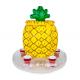 Bright Yellow Inflatable Drinks Cooler Entertainment Pineapple PVC Drink Cooler