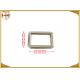 Square Zinc Alloy Metal Belt Loops D Ring For Adjusted Buckles Customized Size
