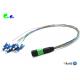 Fanout 0.9mm MPO Trunk Cable MPO Male to LC UPC SM 12F 12 Color Cable LSZH Multifunctional Senko