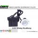 Cordless Portable LED Miners Cap Lamp Helmet Light SB Charging Lithium Ion Battery