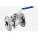2-pc stainless steel flange ball valves high mounting pad cf8m sus304 wcb asme