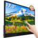 FHD 17.3inch 1920 X 1080 Usb Double Sided External Touch Screen Monitor For Computer
