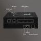 3840x2400 60Hz Multi-Screen Display Splitter with Portrait/Landscape Rotation and 600MHz Video Pixel Freq Input Interface