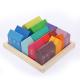 22.5cm House Wooden Rainbow Stacker Wooden Story Rainbow Stacking Toy
