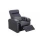 700mm Gravity Home Cinema Chairs Genuine Leather Material With Silver Cupholder