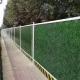 green grass 950-50-236mm sandwich panel fence used for construction subway project