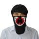 Hot Sales! Wholesale  Funny Festival Cosplay Costume el Mask Flashing Light Up Rave Face LED Mask Music EL panel DJ Mask