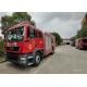 MAN Large Space Cab Foam and Water Tanker Fire Truck close by Shutter Doors