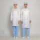 100% Polyester Clean Room Lab Coats , Unisex Esd Clean Room Clothes