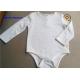 Cool Fabrication Baby Romper Suit , Crinkle Fabric Long Sleeve Bodysuit Baby