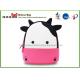 Soft Personalized Preschool Backpacks , Toddler Cow Backpack 24.5*22*7.5cm