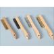 4X16 Rows  Wooden Handle Stainless Steel Wire Scratch Brush for Cleaning