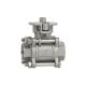 Stainless Steel Gland 3PC High Plateform Ball Valve with Female Thread and Efficiency