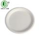 Biodegradable 6 Inch Round White Dinner Bagasse Disposable Plate