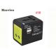 Global Travel Power Adapter, Dual USB Travel Adapter Built In 6A Fuse Safeguard Devices for Corporate Gifts