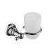 Metal Base Bathroom Cup Holder / Hotel Bathroom Tumbler Holder Chrome