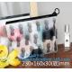 Transparent Sundry Kit PVC Cosmetic Bag, Bag with Plastic Zipper and Slider Wash bag, slider lock zip pouch travel cosme