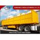 3 Axles Side Wall Semi Trailer 60 Ton Box Semi Trailer With 16 T Or 18 T axle