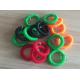 Colorful wrist badge accessories stretchable wrist coil bands plastic promotional key ring