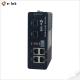 Industrial 20W 250m Fiber PoE Switch DIN Rail Wall Mounts Installation