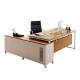 Modern Simple Style MDF Material L Shape Boss CEO Office Desk Executive Desk with Cabinet