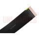 4 Core Flat Control Cable Flexible , Bare Copper Class 5 PVC Insulated Cable