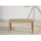Bedroom Oak Solid Wood Bench High Density Form Simple Style Environment -