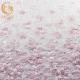 Excellent 3D Flower Lace Customized Embroidery 1 Yard Length Pink Floral Lace