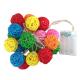 Colorful Rattan Ball LED Decorative String