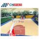 CN-S01 Silicon PU Basketball Flooring Non Toxic Resilient Fully Penetrated For School