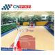 Wood Grain Type Crystal Basketball Flooring Non Toxic and No Smell