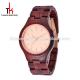 Aliexpress hot selling quartz movement watch Made out of red sandal watch timekeeper wood watch for men
