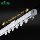 Extendable Ceiling Mounted Curtain Rod Poles Holder Rails Track With Runner Rollers